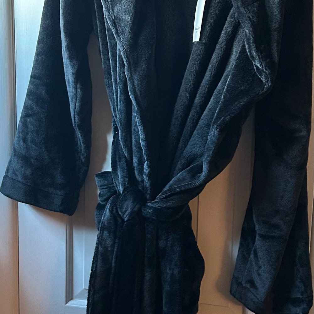Goodfellow & Co Black Cozy Robe S/M